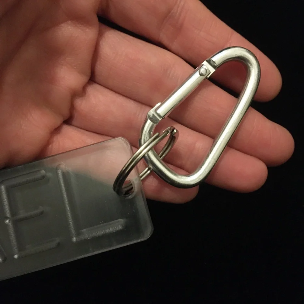 RACHAEL Thick Plastic Keychain